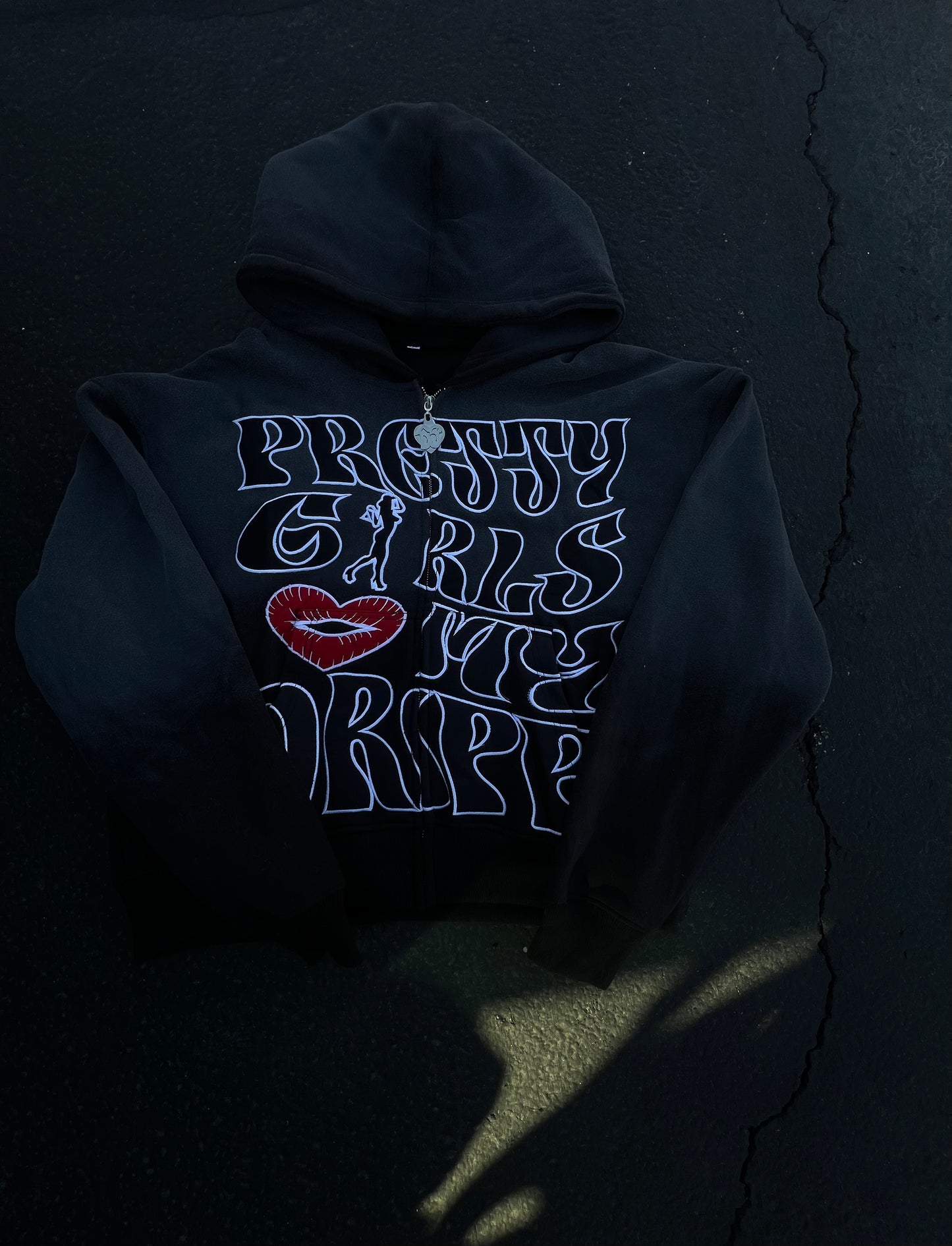 “Metallic Black” PGS Heart My Dripp Zipup