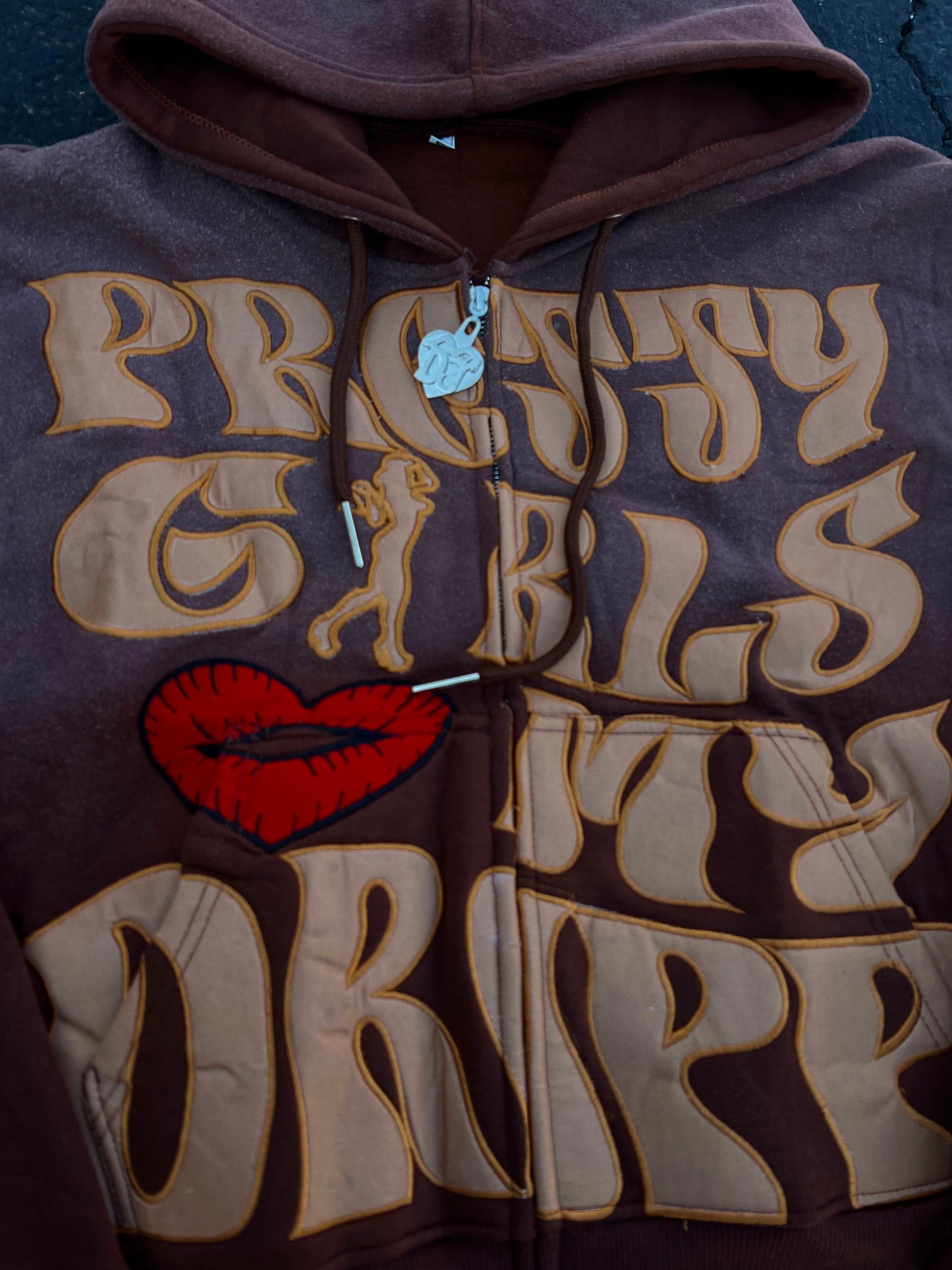 “Chocolate Cherry” PGS Heart My Dripp Zipup