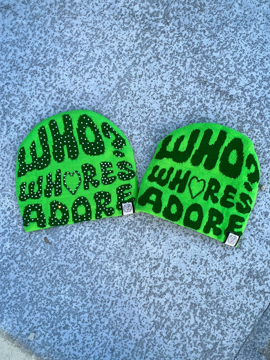 Green “WWA” Beanie